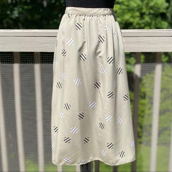Vintage Dresses & Skirts - Vintage 80s Deadstock NWT Highwaisted Midi Skirt